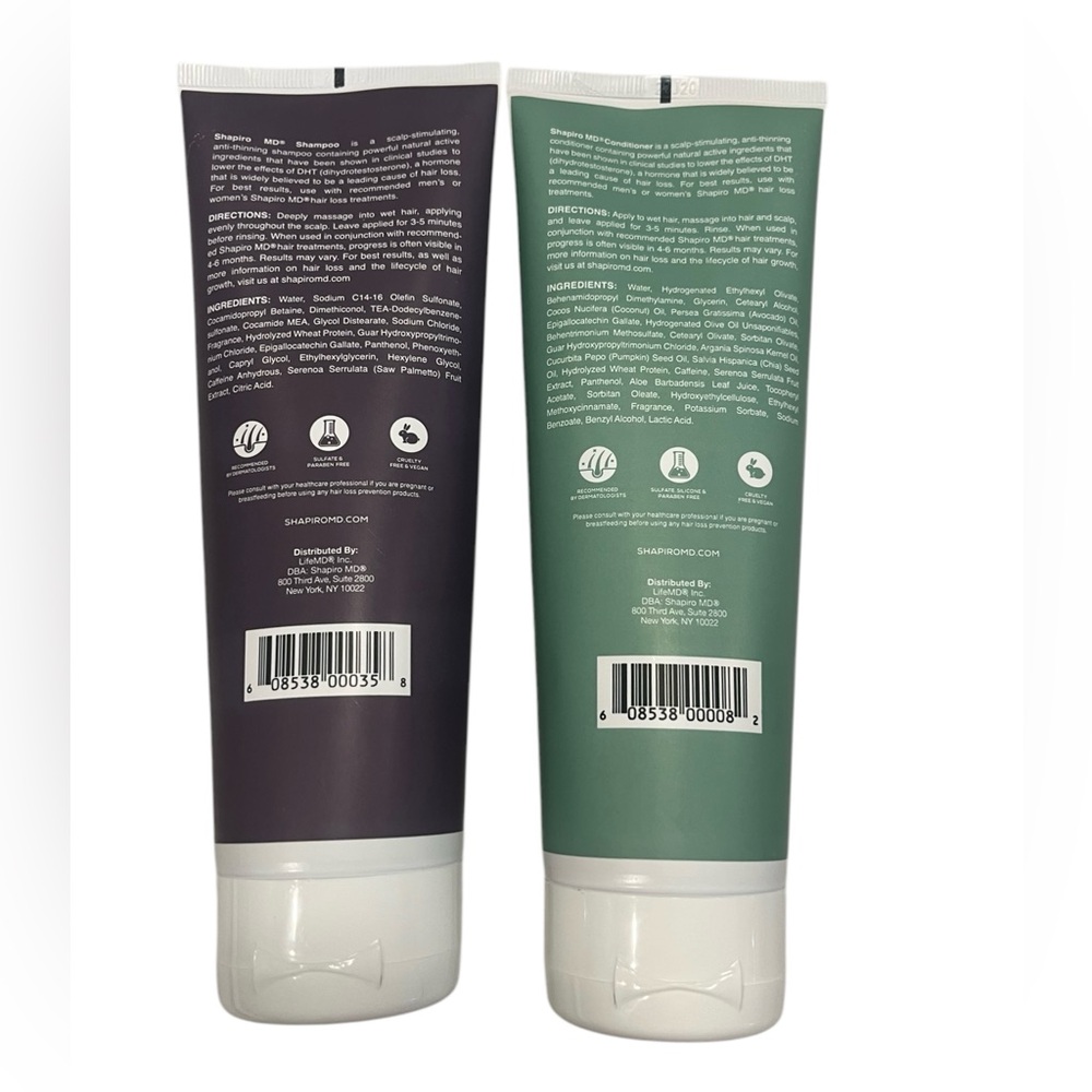 NWT Shapiro MD DHT Fighting Shampoo and Conditioner Duo For Thinning Hair - Picture 5 of 6